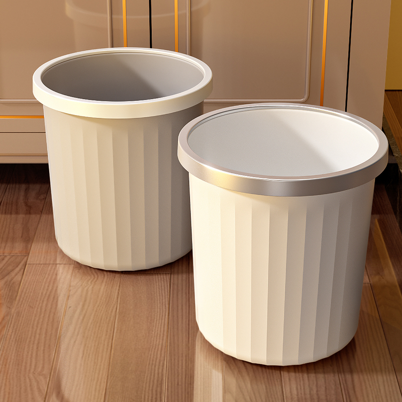 垃圾桶加大容量2024新款卫生桶无盖纸篓卧室客厅厨房厕所卫生纸桶