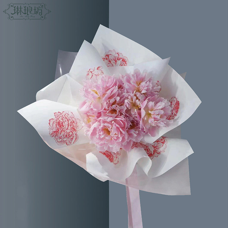 【特价】花艺鲜花礼物花束礼品包装纸加厚白牛皮纸小仙女芍药纸