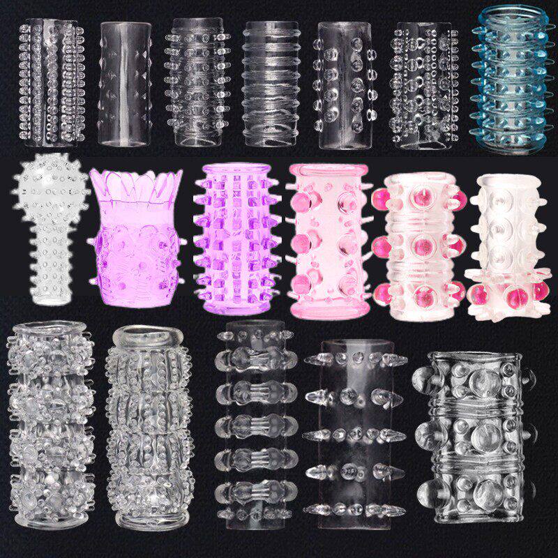 狼牙套男性专用锁精环透明情趣阴茎套龟头降敏套加粗加长成人用品