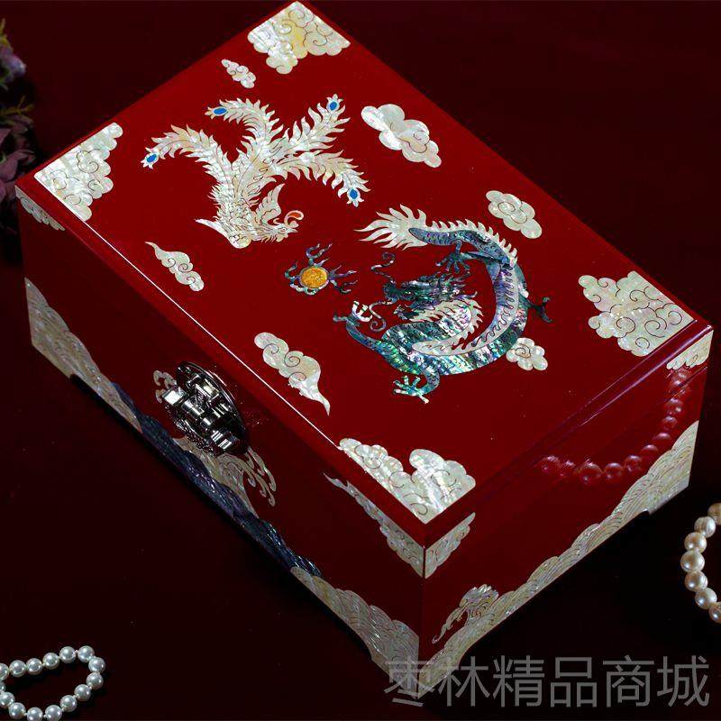 正品非遗螺钿饰带锁公主式实木手饰品收纳盒结中婚陪嫁项链盒镯礼,饰品/流行首饰/时尚饰品新,首饰盒,淘宝优惠券,粉丝福利购,淘宝优惠卷