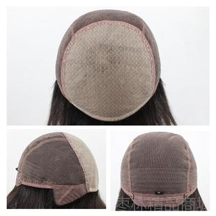 正品许昌假发全真手织递针顶全发头套式男士发毛坯随意分缝可女造