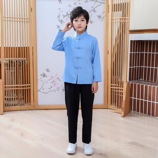 正品儿童学民国风动生装五青年装中山装幼儿园大合唱朗诵四运会演