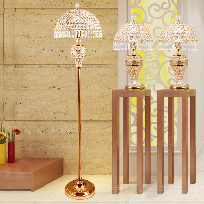 正品欧式台灯晶台灯床头水灯主卧室奢装饰台灯时尚浪漫轻结婚灯台