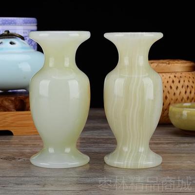 正品岫富汗玉摆件玉花瓶阿摆玉石摆件玉摆件 平安瓶摆件家件居摆