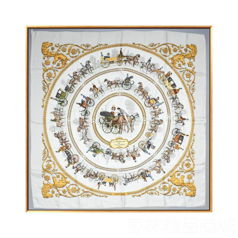 正品装Vntage 玄丝巾印刷画《骑士与i公主》水灰色客厅关饰画轻奢