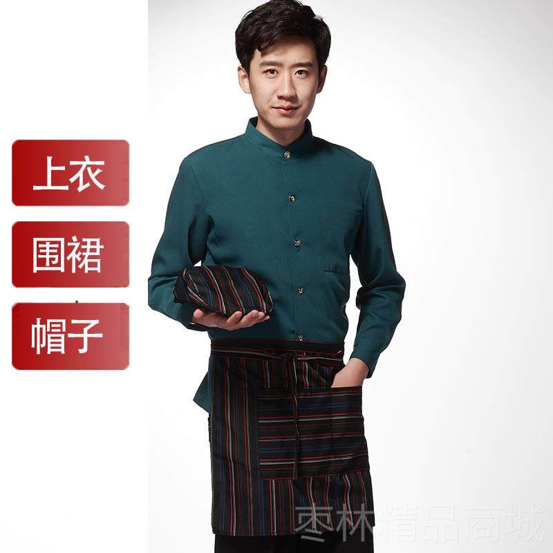 正品服务员工服餐饮秋冬装员工厨师火锅长烘焙店袖作快餐酒店短袖