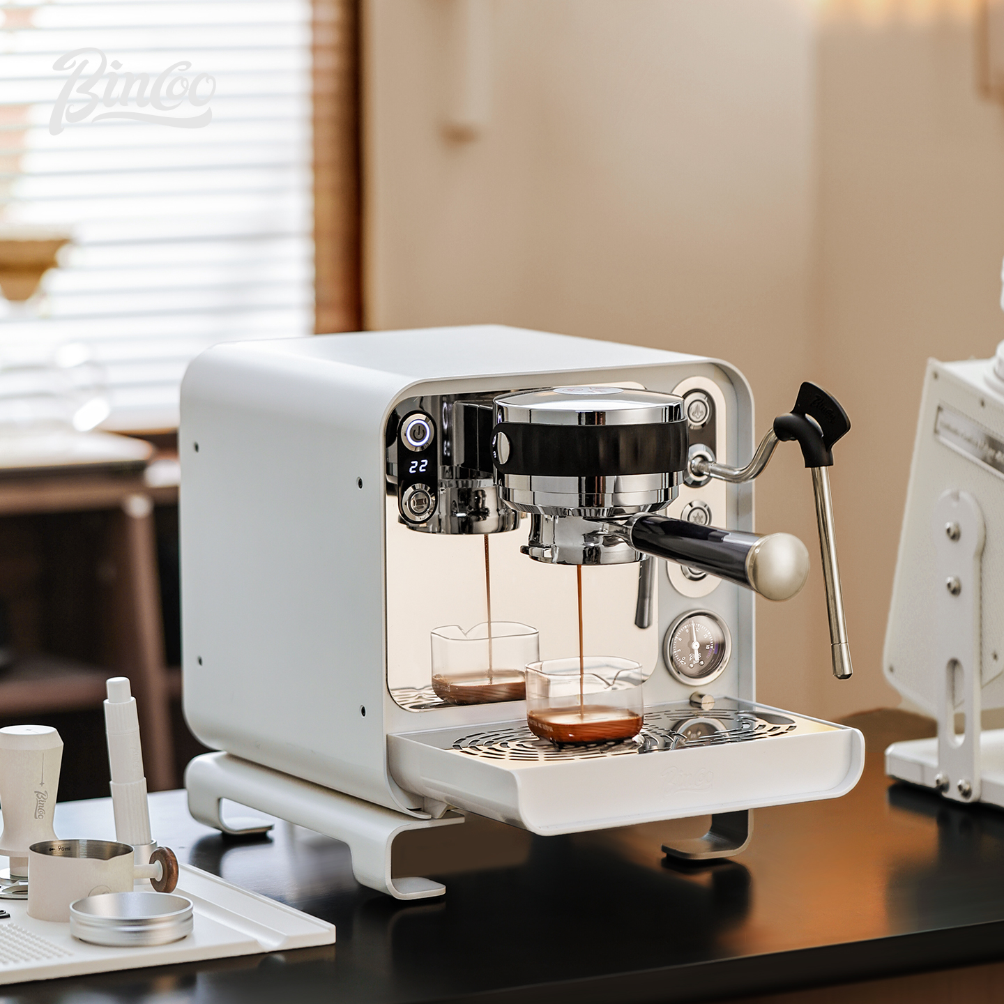 Bincoo意式半自动浓缩咖啡机家用小型S1Pro冷热双萃机三泵双锅炉