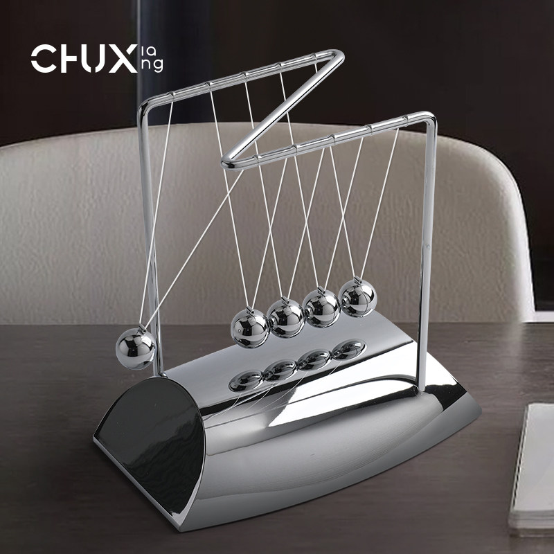 永动机牛顿摆球混沌摆办公室开业乔迁书房办公桌桌面装饰解压摆件