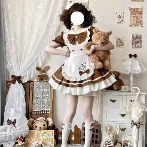 新cos猫咪餐厅可爱op女仆lolita日系连衣裙洛丽塔猫咪餐厅lolita