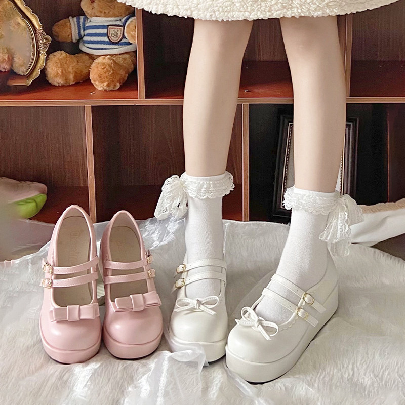 【现货】珍妮小姐厚底芝士芒芒物语初代娃娃感可爱日常单鞋