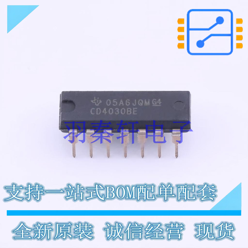 逻辑门 CD4030BE PDIP-14 TI 全新原装进口