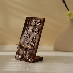 yicrafts首饰展示架胡桃木耳钉板耳环架饰品店铺摆摊陈列拍摄道具