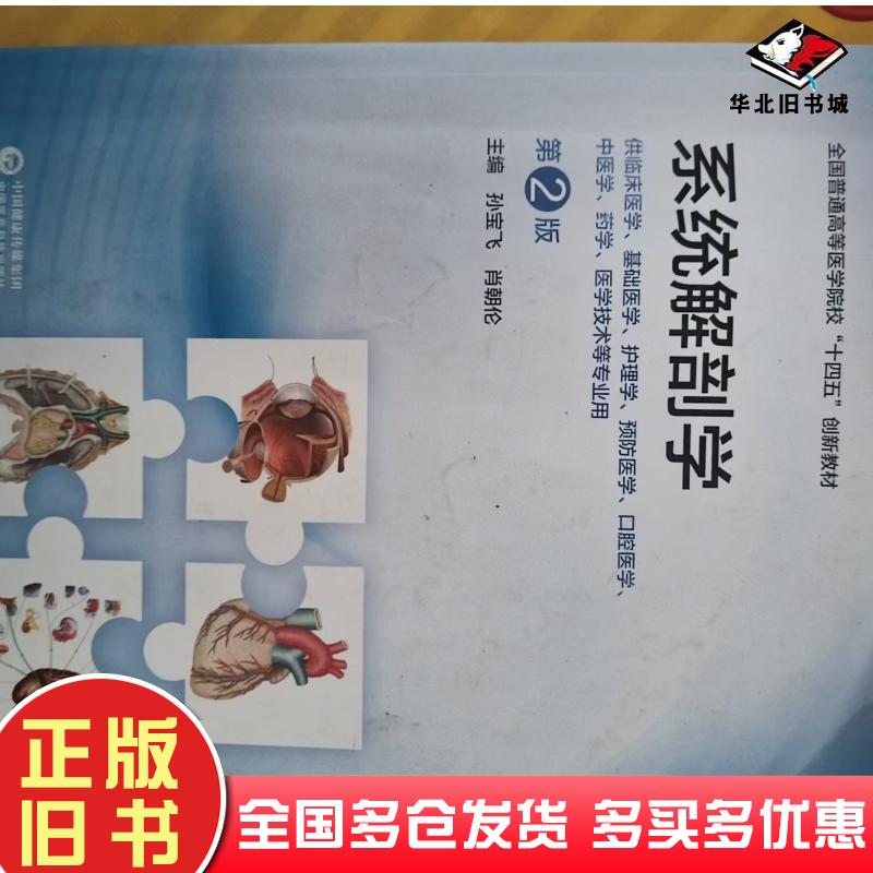 正版旧书系统解部学孙宝飞中国医药科技出版社9787521443103