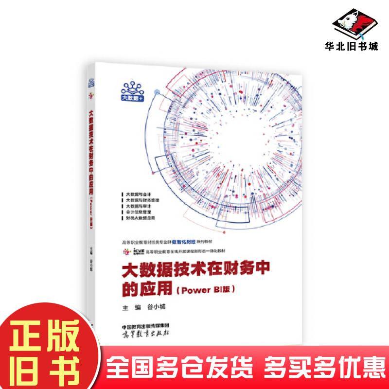 正版旧书大数据技术在财务中的应用PowerBI版谷小城高等教育出版社9787040592221