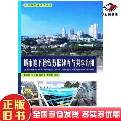 正版旧书城市地下管线数据建库与共享应用杨伯钢等编著测绘出版社9787503023163