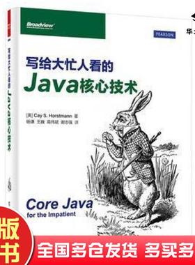 正版旧书写给大忙人看的Java核心技术美CayS.Horstmann凯.S.霍斯特曼著杨谦等译电子工业出版社9787121278372