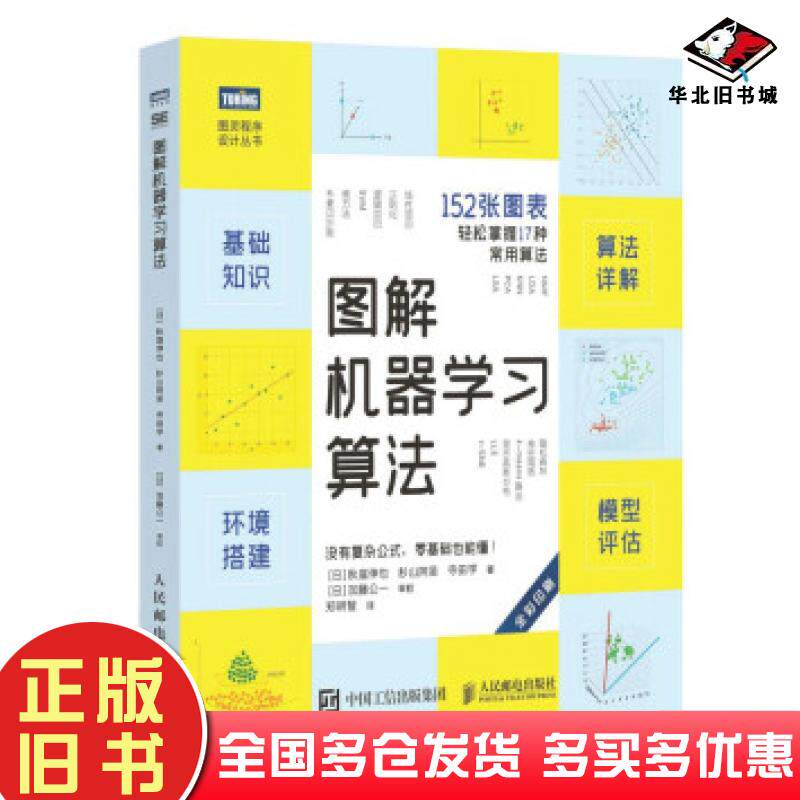 正版旧书图解机器学习算法杉山阿圣寺田学著郑明智人民邮电出版社9787115563569
