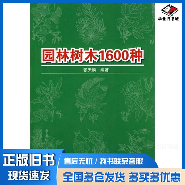 正版旧书园林树木1600种张天麟编著中国建筑工业出版社9787112119110
