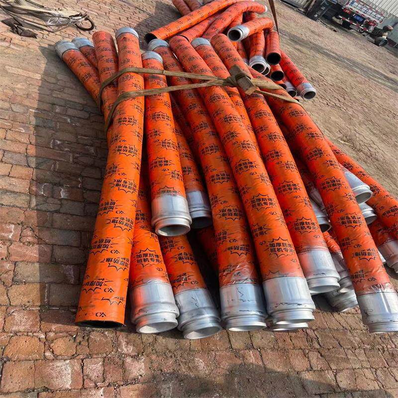 混凝土泵车橡胶软管地泵布料机胶管湿喷机软管桩机胶管80细石砂浆
