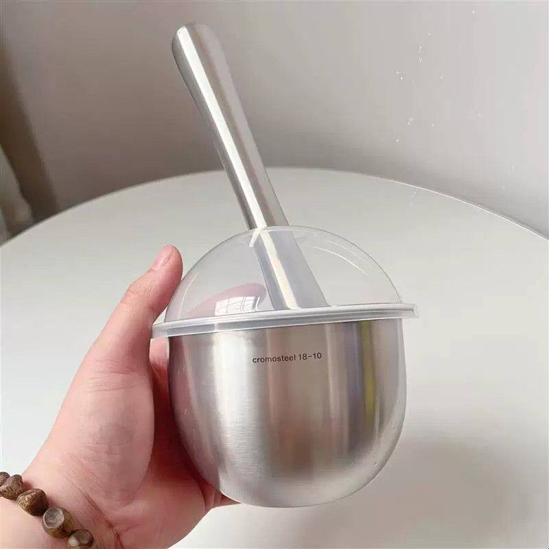 不锈钢捣碎器实心捣蒜器研磨捣药罐手动蒜泥器蒜臼子厂家
