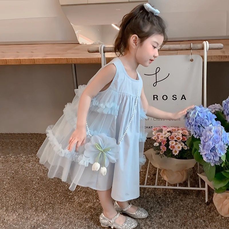 专柜正品女童连衣裙夏季新款