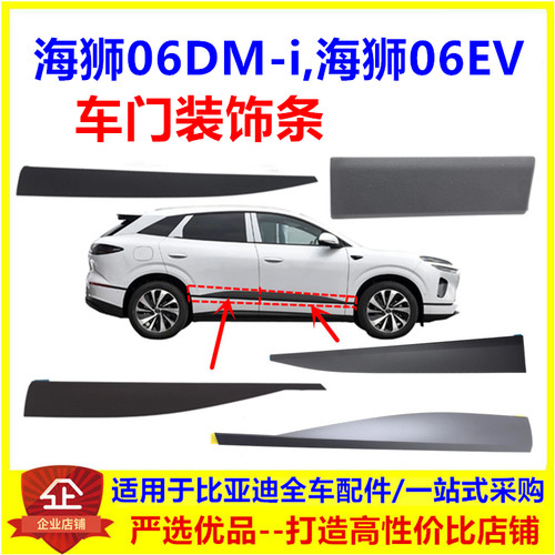 适配比亚迪海狮06 DMi EV车门装饰条装饰板侧围护板翼子板装饰条
