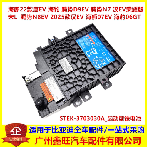 适用宋L EV腾势N8EV海狮07EV海豹06GT汉EV起动型铁电池启动蓄电池