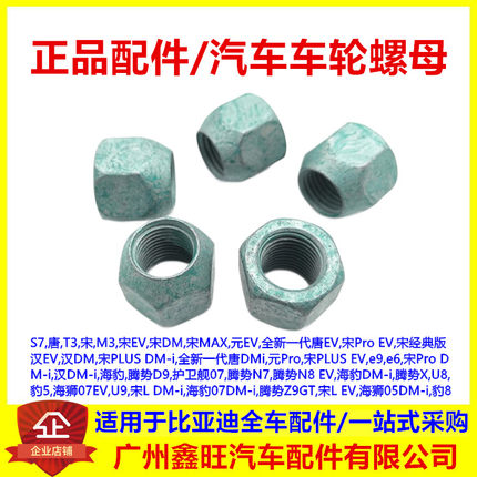 适配比亚迪S7唐T3宋M3宋EVDM宋MAX宋prodmi元EV轮胎螺帽车轮螺母