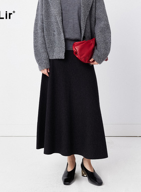 洪陵洪陵纯羊毛针织休闲半裙7690