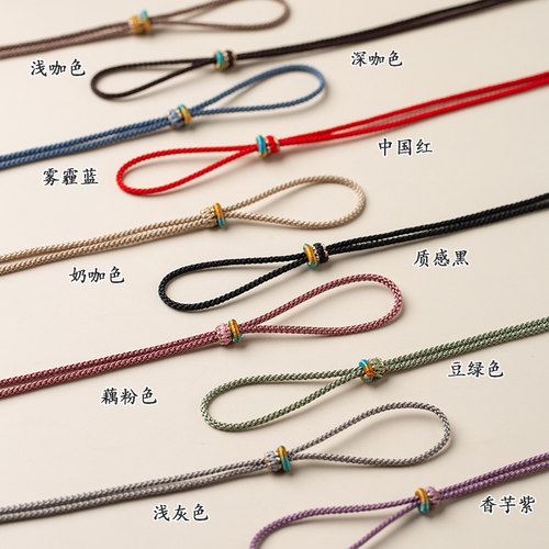 细款女款玉佩玉坠黄金吊坠挂绳