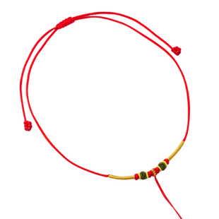 命锁专用吊坠红绳小孩银项圈婴儿银锁挂绳手工编绳宝宝儿童平安长