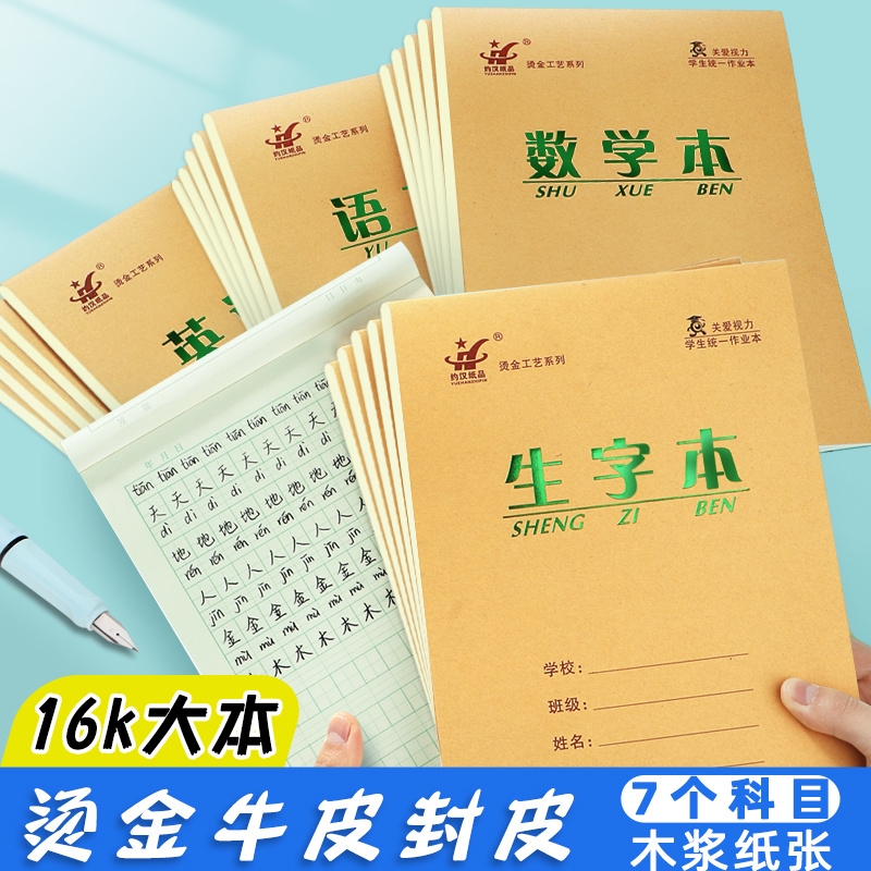 16k牛皮烫金封面高颜值加厚款