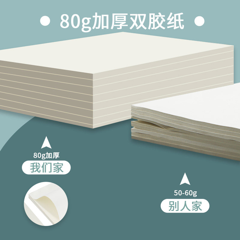 두꺼운 눈 보호 80G 초등학생용 찢을 수 있는 양면 대형 초안 용지 미적분 그림 16K 빈 초안 책 중학교