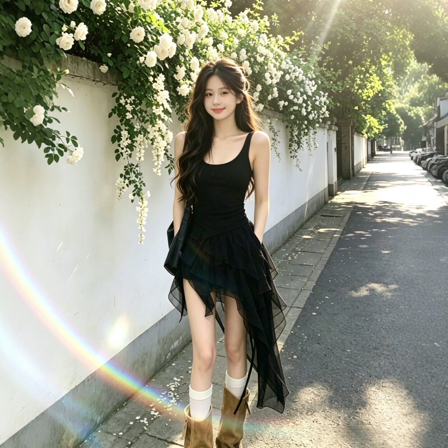 专柜小众设计感巨好看的不规则裙子海边穿搭度假风绝美连衣裙26年