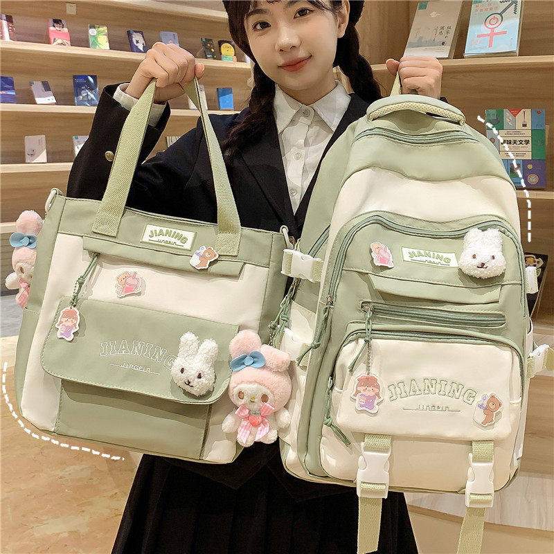 专柜书包女小清新初中生高颜值小学生可爱双肩包中学生大容量轻便