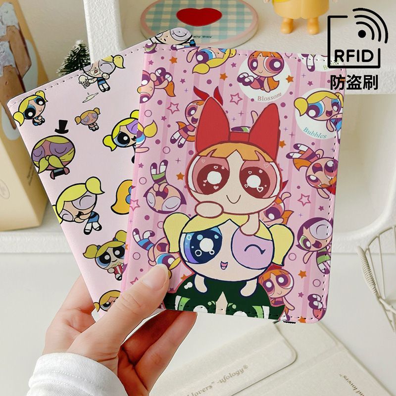 飞天小女警可爱护照夹证