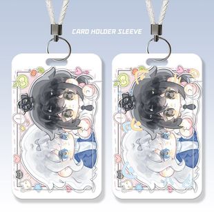 惊封白柳谢塔学生滑盖卡套饭卡公交卡身份证件保护套门禁校园定制