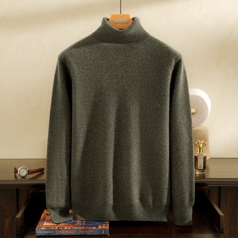 【100%纯羊绒】男士打底衫