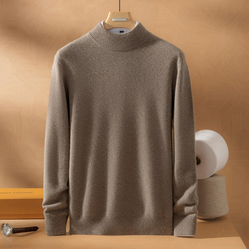 统悦半高领加密小baby山羊绒衫