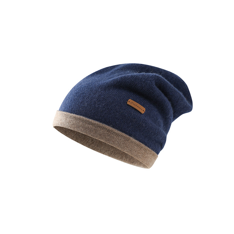 【100%纯羊绒】冬季加厚冷帽男
