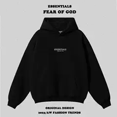 Essentials Double-Stitched Chest Mini Logo Reflective Print Hoodie Men's Pullover FOG Unisex Fall Winter