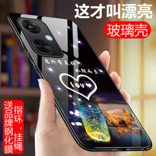 OPPOK11X手机壳PHF110玻璃硅胶软边硬壳oppo k11x防摔保护套5G男女情侣opop全包镜头k十一叉个性文字0p0p网红