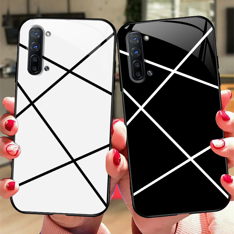 玻璃软边硬壳OPPO手机保护套简约