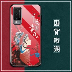 华为麦芒10手机壳麦芒10SE玻璃5G全包防摔麦忙1Oes硅胶软边硬壳TYH611M中国风612男女情侣mm十国粹女中国电信