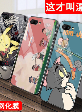 华为荣耀10手机壳荣耀note10玻璃10青春版lite硅胶软边honorV10卡通HRY硬壳C0L-AL1O全包防摔BKL可爱男女新款