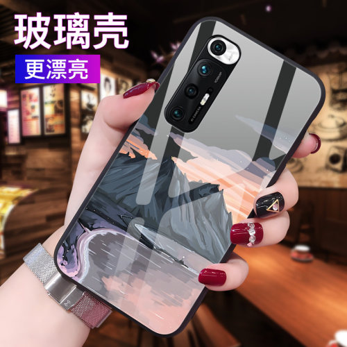 小米10s手机壳玻璃全包防摔新款
