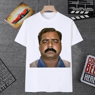 印度阿三表情包短袖男t恤女恶搞沙雕印度三哥头像猎奇抽象学生装