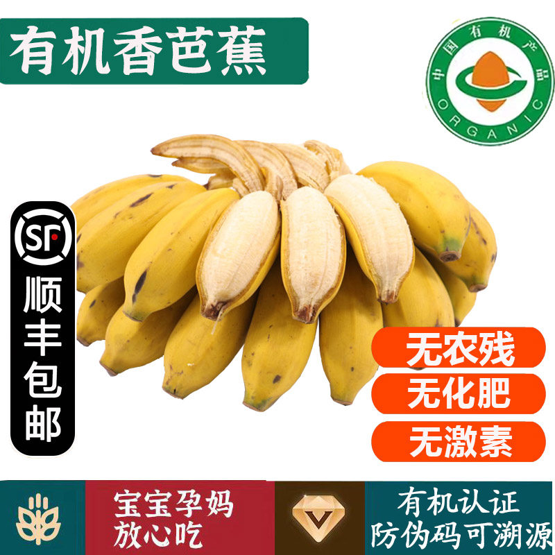 有机香芭蕉【顺丰到家】香甜软糯健康无农残有机水果