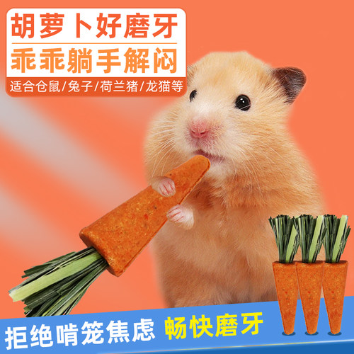 牛宠小胡萝卜兔子仓鼠磨牙棒零食