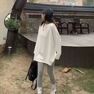 高个子白色下装消失中长款t恤女遮屁股大码200斤内搭打底衫上衣盖